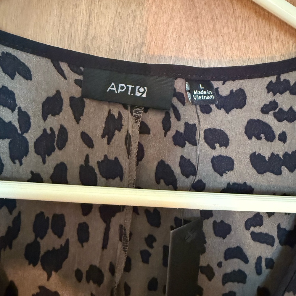 Apt 9 cheetah print tank size large